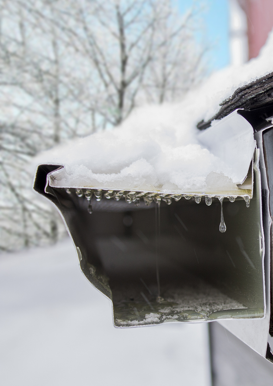 Leaf Relief gutter protection snow